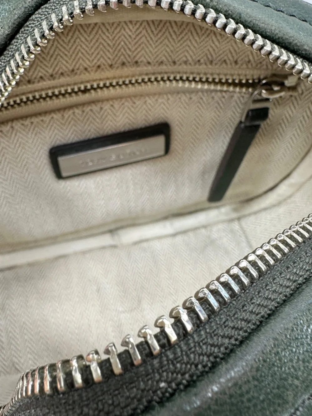 USED Tory Burch Kira Chevron Leather Camera Bag - Small In Green